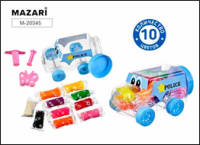 Тесто для лепки Машинка 10цв 2 формочки М-20345