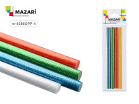 Стержень для клеевого пистолета d 11 мм/18см набор 4 шт с блестками М-4386