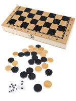 Шашки деревянные поле 29 см AN03236