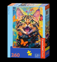 Пазлы 260 Счастливая кошка midi