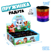 Пружинка радуга Цветная пружинка 6см