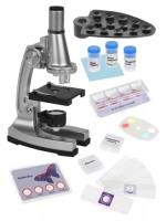 Микроскоп детский 750х увеличение 3 объектива держатель для смартфона аксессуары 45045