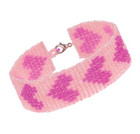 Набор для бисероплетения Браслет Сердечки 11-003