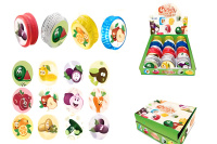 Игрушка йо-йо Фрукты-овощи 5.5 см в асс свет батарейки в компл 2143