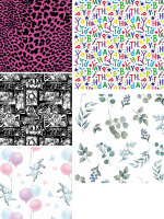 Бумага упаковочная В тренде 5 дизайнов 70*100 см УБ-4466