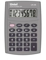 Калькулятор карман 8 разряд Uniel UK-06