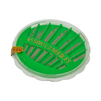 Иглы для шитья ручные большие 30шт пластиковый круг HN-01