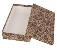 Коробка нг крафт Новогодние игрушки 30*20*8