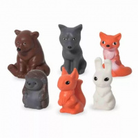 Игрушка для купания Животные леса ПВХ 6шт 171088