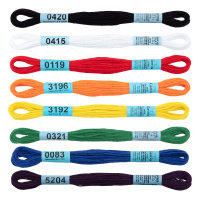 Мулине Ученический 100% хлопок 9 цв. x 8 м 