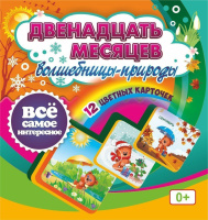 Тематические карточки Двенадцать месяцев Волшебницы-природы 12 цветных карточек