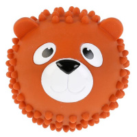 Игрушка для купания капитошка мячик-Медведь коричневый 8см пластизоль в сетке 260817