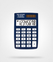 Калькулятор карман 8 разрядов Skainer SK-108 синий