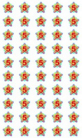 Наклейки оценки Звездочки "5" НМ-8115