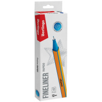 Ручка капиллярная Синяя 0.4мм Berlingo "Rapido"трехгранная