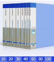 Папка А4 30 вклад 0,8мм ассорти