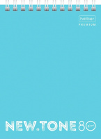 Блокнот А6 80 л Newtone pastel Незабудка картон 05025