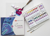 Краски акриловые 24цв Сонет пластик 28411851