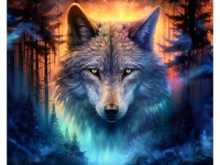 Алмазная мозаика 40*50 Страж леса (на подрамнике, полная выкладка)