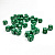 Кубик игровой D6 зеленый