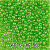 Бисер GAMMA 10/0 5 г 1-й сорт непрозрачный фарфоровый A016 зеленый