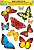 Наклейка оформительская Бабочки А3