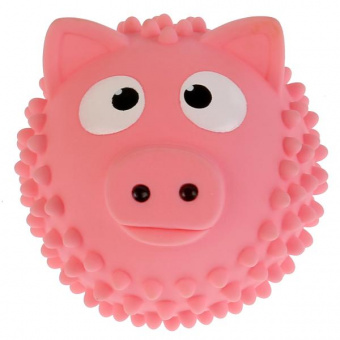 Игрушка для купания Капитошка Мячик-Свинка розовый пластизоль 8см в сетке 260818