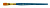 Кисть Синтетика 12 плоская короткая ручка Гамма галерея 301012