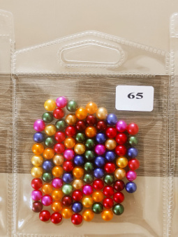 Бусины пластик цветные №65