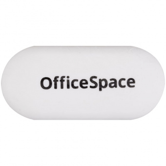 Ластик OfficeSpace овальный белый 60*28*12