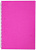 Тетр А4 80 л клет спираль Diamond neon Розовая пластик обложка 02033