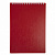 Блокнот А5 80 л Canvas Красный клетка пластик 05315