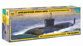 Конструктор звезда Российская атомная подводная лодка Юрий Долгорукий проекта Борей 1:350, 98 дет