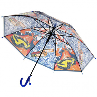 Зонт детский Хот Вилс 50см прозрачный Играем вместе 268901
