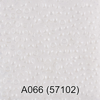 Бисер GAMMA 10/0 5 г 1-й сорт непрозрачный блестящий A066 белый