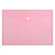 Папка-конверт А4 кнопка пластик Розовый 65867