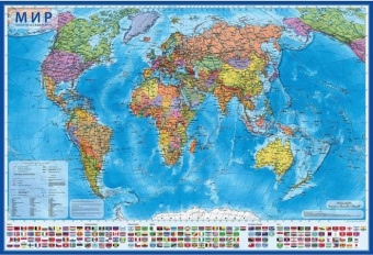 Карта мира Политическая 134*199 КН084