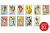 Открытка мини 8 Марта Зверята с цветами 10 видов по 3 шт (бирка в наборе в подарок) 81.818.00