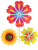 Вертушка Ветерок 34см 1 цветок Подсолнух (3 вида в ассорт.,в пакете) 02831