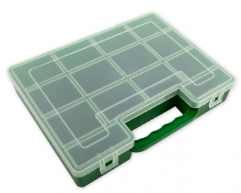 Коробка для швейных принадлежностей OM-007 пластик 27.3 x 22 x 5 см салатовый