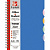 Тетр для записей 120 л А4 клет Голубая пласт обложка 5 пласт раздел ТПР412016