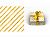 Бумага упаковочная Золотая диагональ (1 лист в рулоне, 70*100 см) УБ-0640