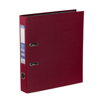 Папка арочная PVC/бумага А4 50мм Вишня Expert