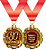 Медаль металл с юбилеем 80 золото 65мм 15.11.00298
