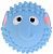 Игрушка для купания капитошка мячик-Слон голубой 8см плстизоль в сетке 260821