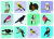 Тематические плакаты Дикие и домашние животные и птицы 4 плаката 