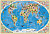 Карта мира Страны и народы мира 101*69 см ламинированная в тубусе 7956