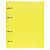 Тетр на кольцах А5 120 л клет сменный блок Line Neon Желтая пластик резинка 