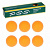 Шарик для настольного тенниса 6шт оранжевые коробка 636181