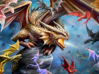 Пазлы 500 деталей Клан Дракона 3D Dragon Clan